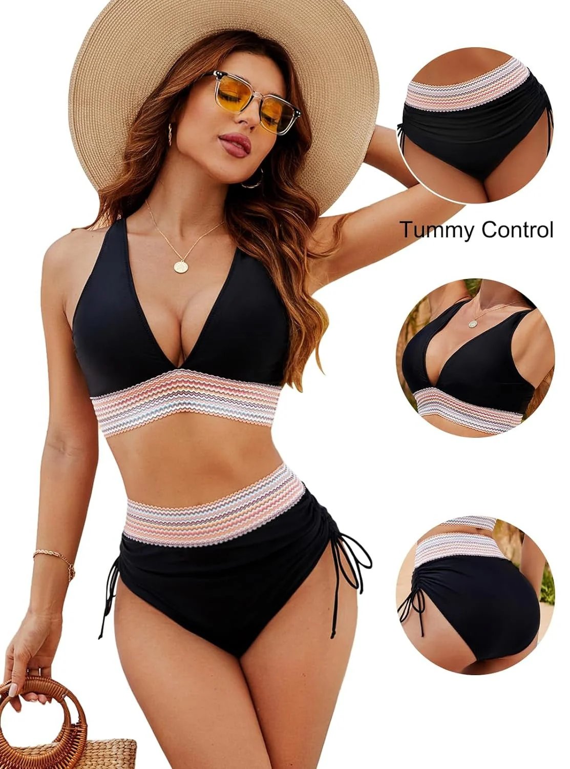 Aria™ | Tummy Control Ruched Waistband Bikini