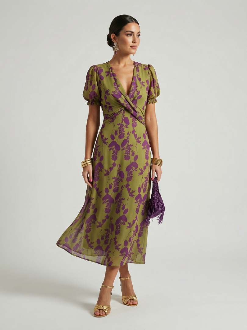 Sabrina | Relaxed Floral Midi Dress