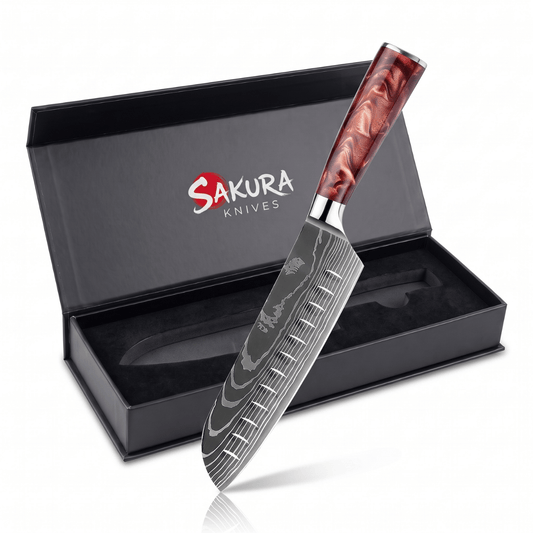 Santoku All-Purpose Knife (7") - Kohaku Series