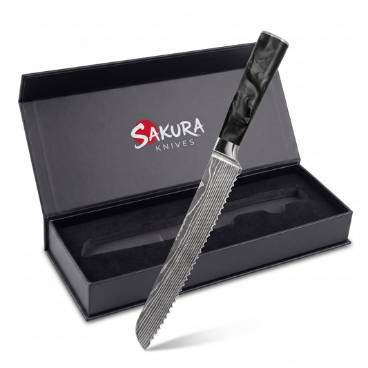 Pankiri Bread Knife (8") - Sumi Series