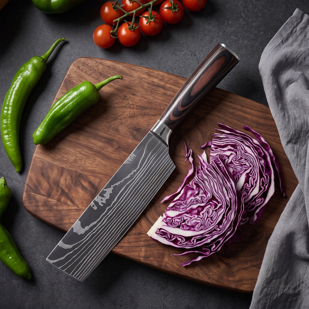 Nakiri Vegetable Knife (7") - Takumi Series