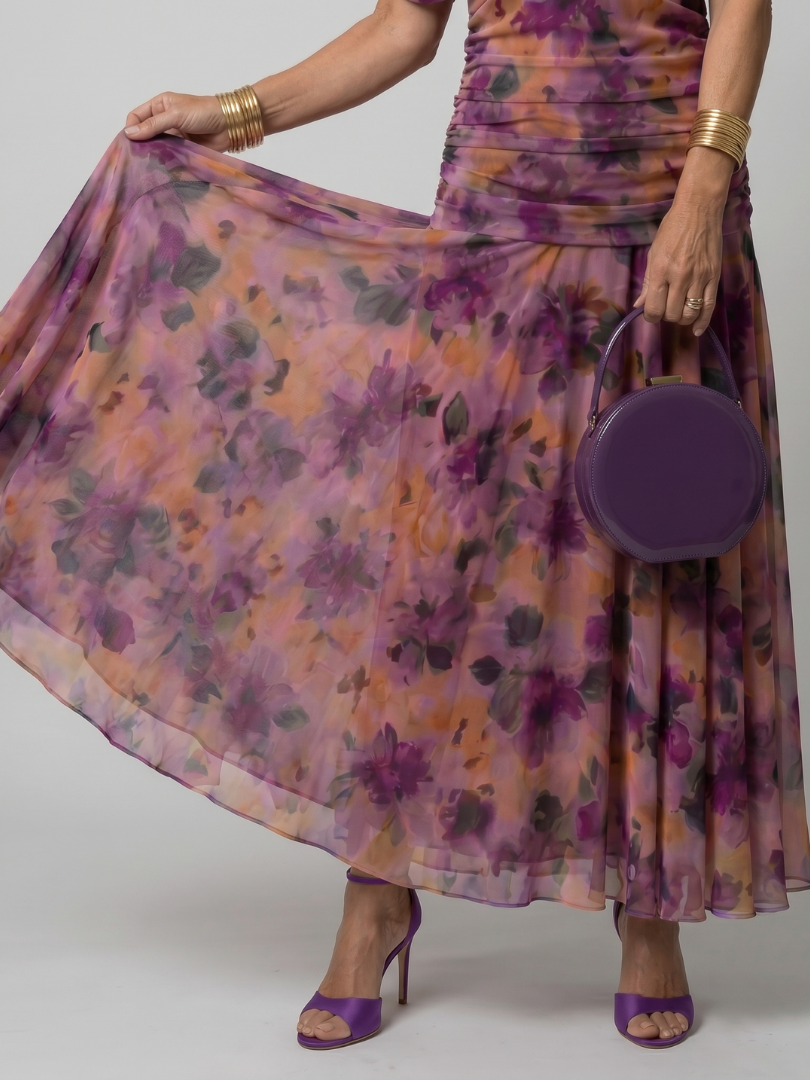 Natasha | Off Shoulder Flow Midi Dress
