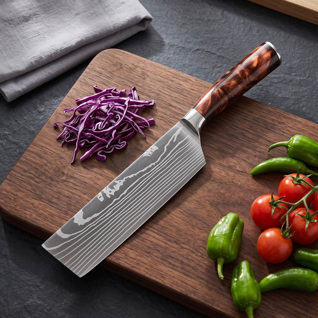 Nakiri Vegetable Knife (7") - Kohaku Series