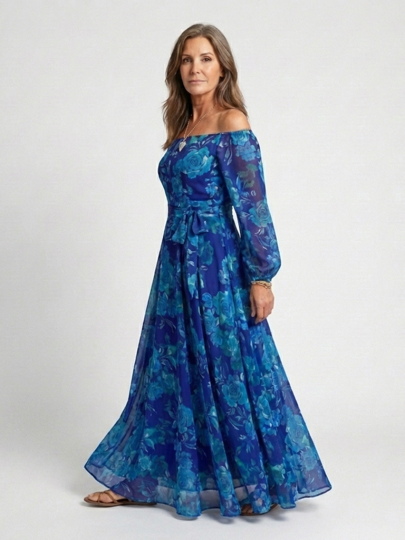 Mirabelle | Off Shoulder Floral Maxi Dress