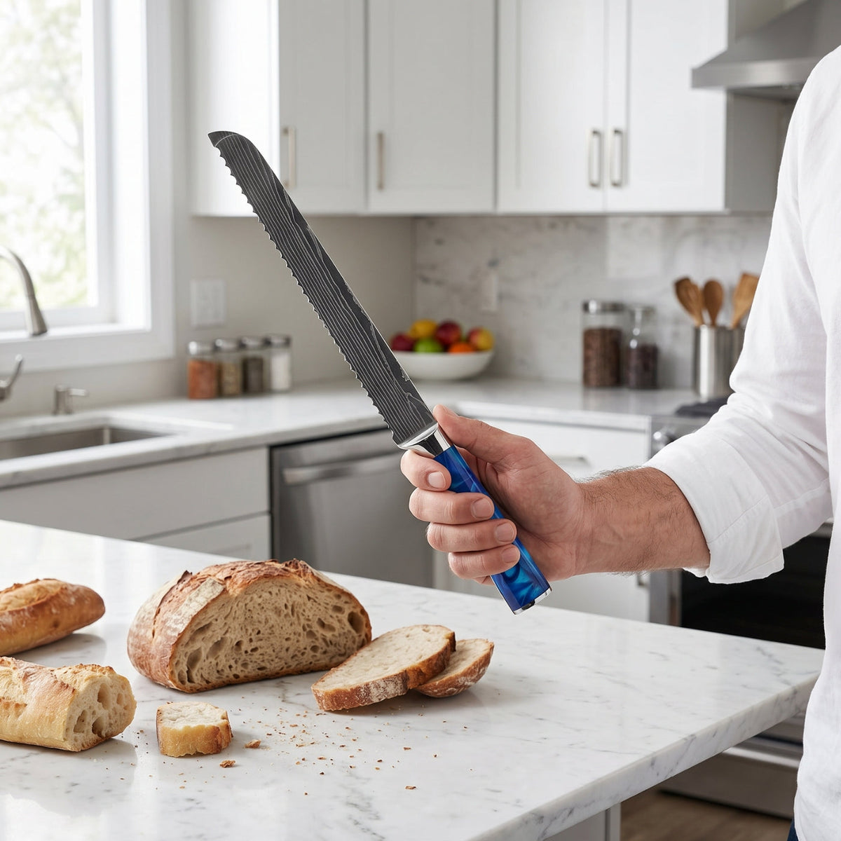 Pankiri Bread Knife (8") - Kaiyo Series