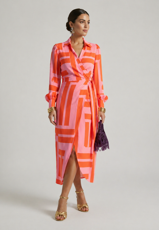 Giuliana | Printed Wrap Dress