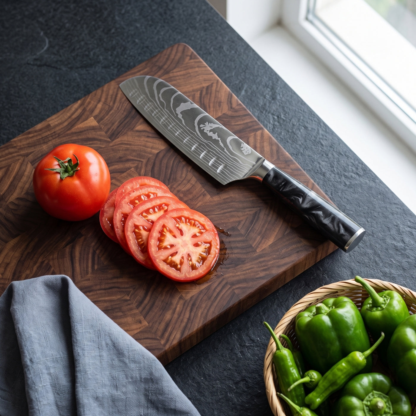 Santoku All-Purpose Knife (7") - Sumi Series