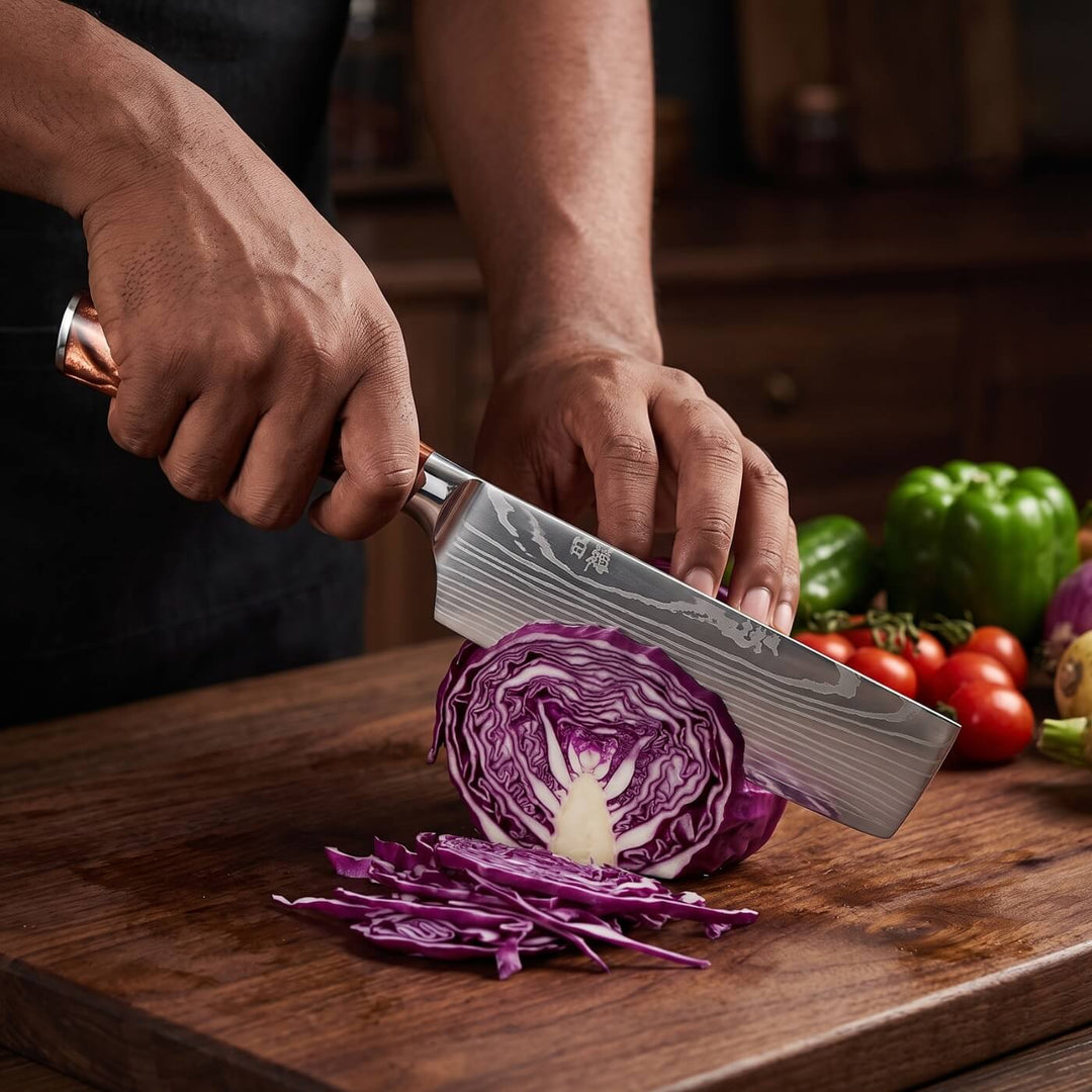 Nakiri Vegetable Knife (7") - Kohaku Series