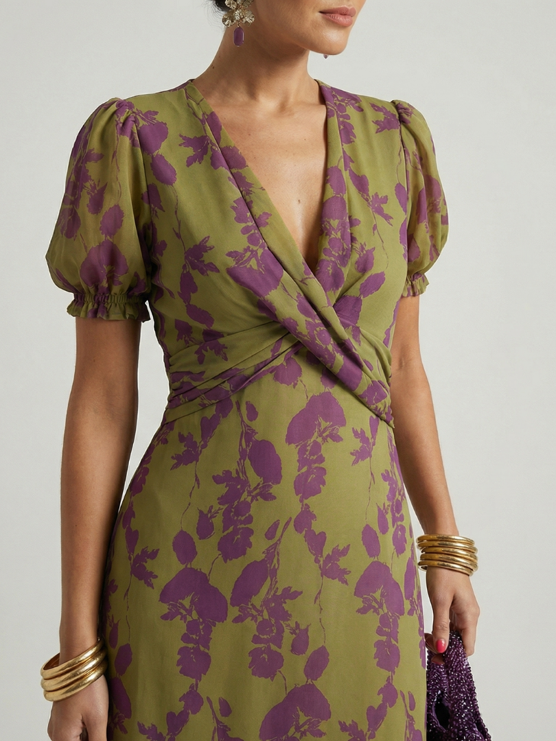 Sabrina | Relaxed Floral Midi Dress