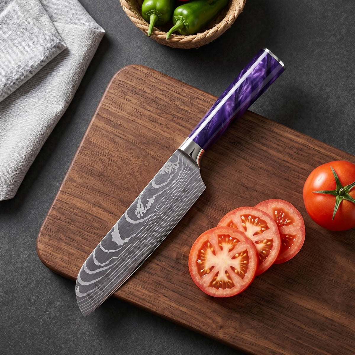 Santoku All-Purpose Knife (7") - Yozora Series