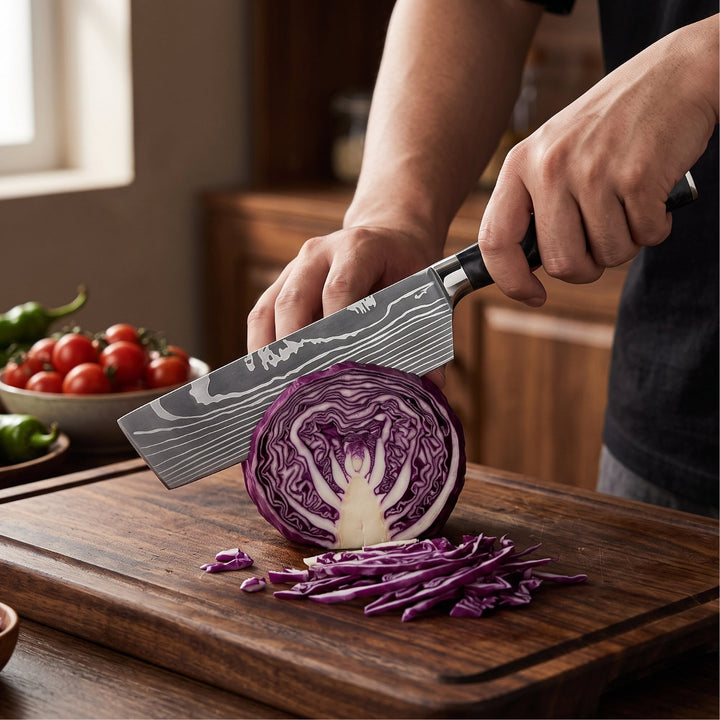 Nakiri Vegetable Knife (7") - Sumi Series