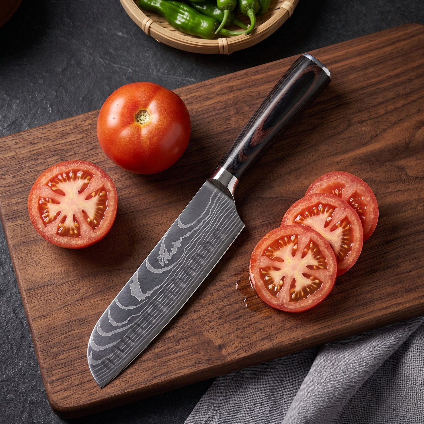 Santoku All-Purpose Knife (7") - Takumi Series