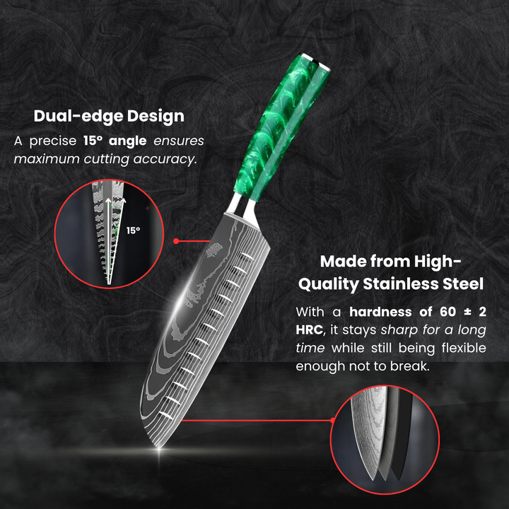 Santoku All-Purpose Knife (7") - Kodama Series