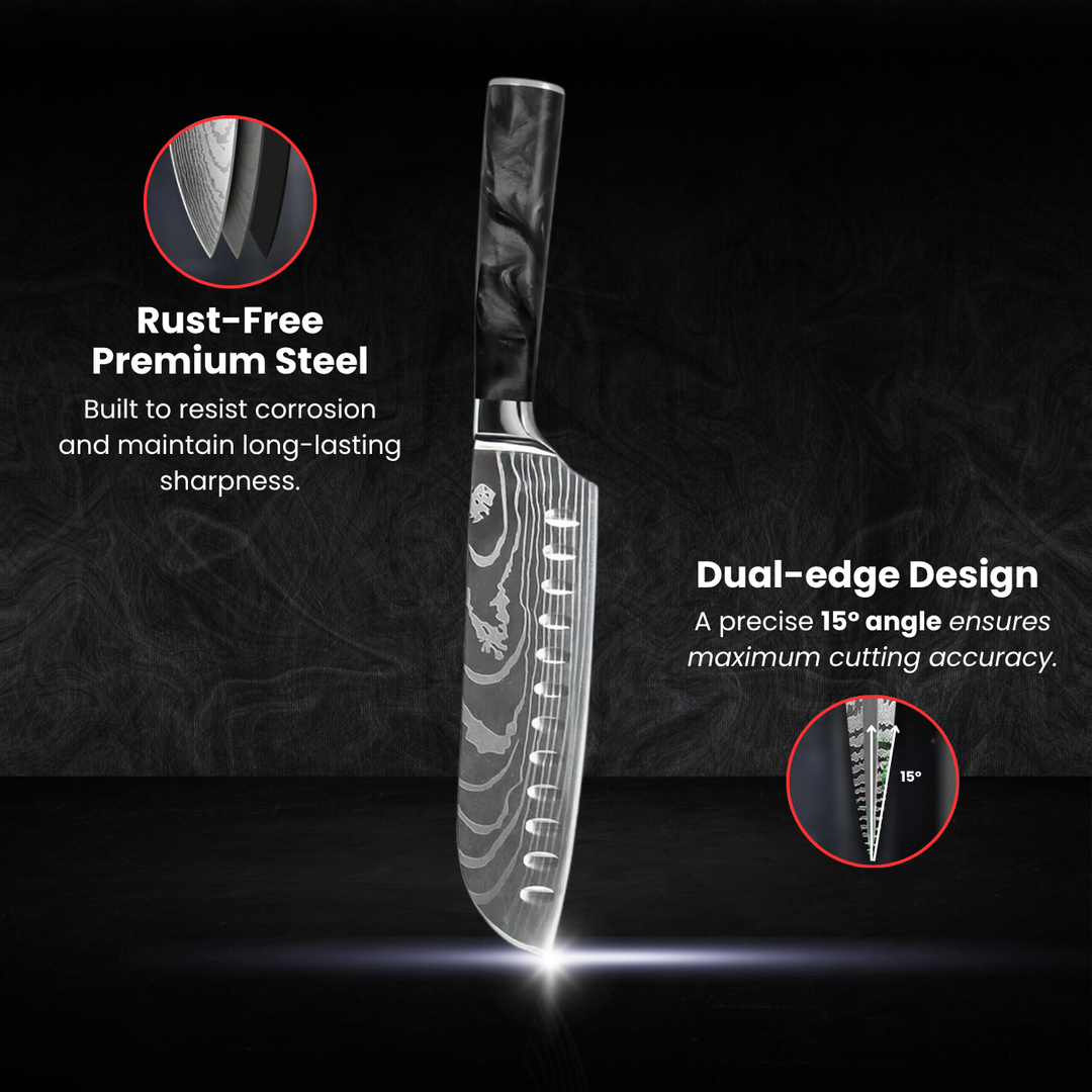 Santoku All-Purpose Knife (7") - Sumi Series