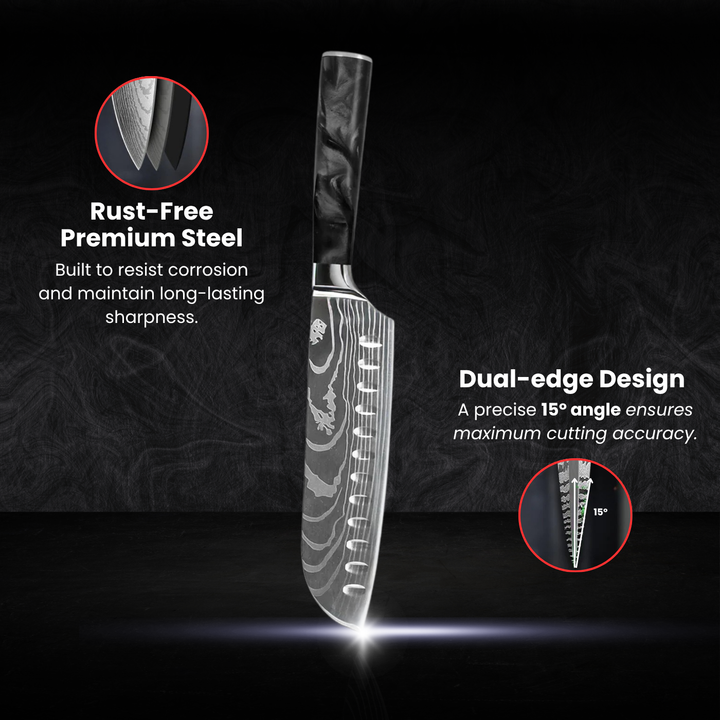 Santoku All-Purpose Knife (7") - Sumi Series