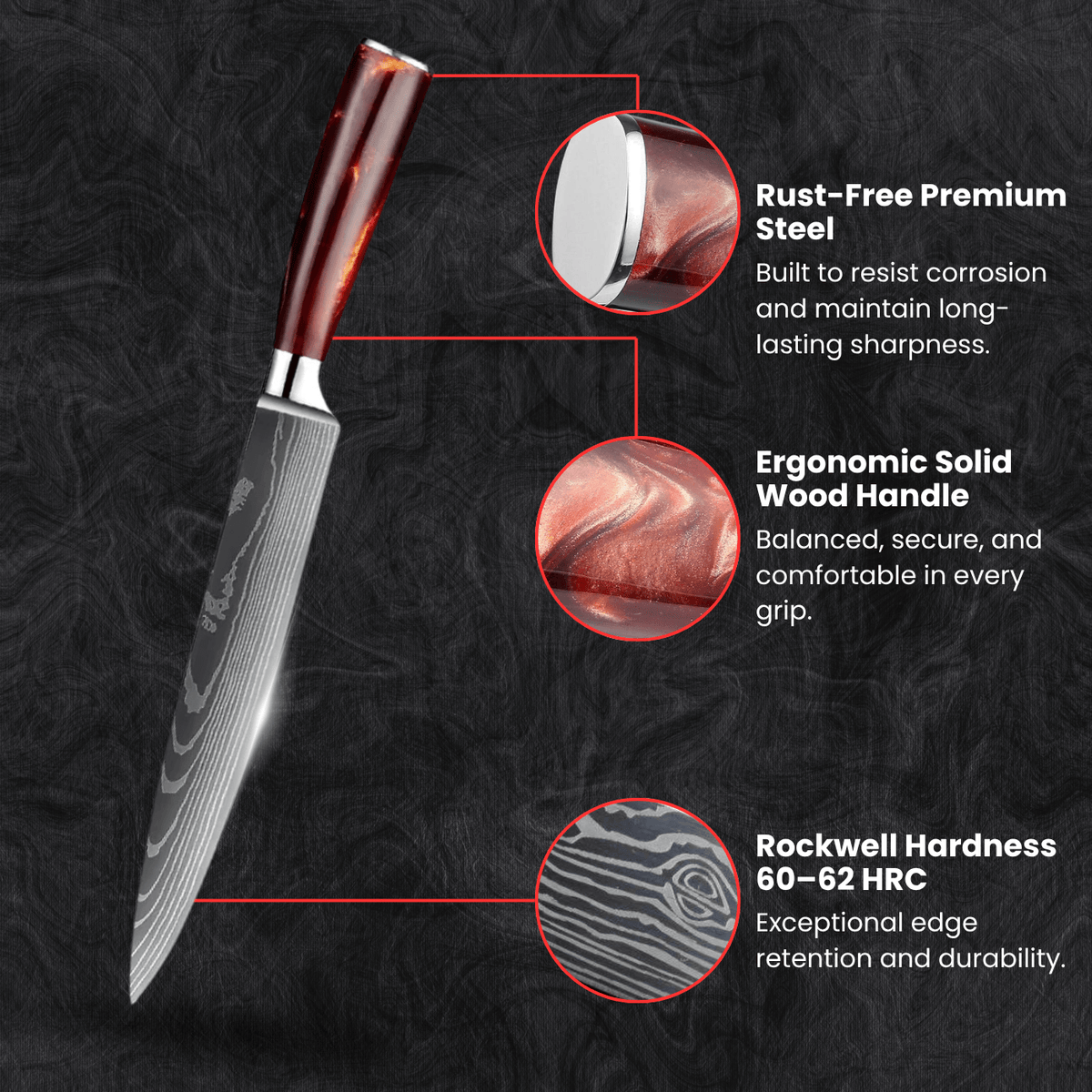 Sujihiki Slicing Knife (7.5") - Kohaku Series