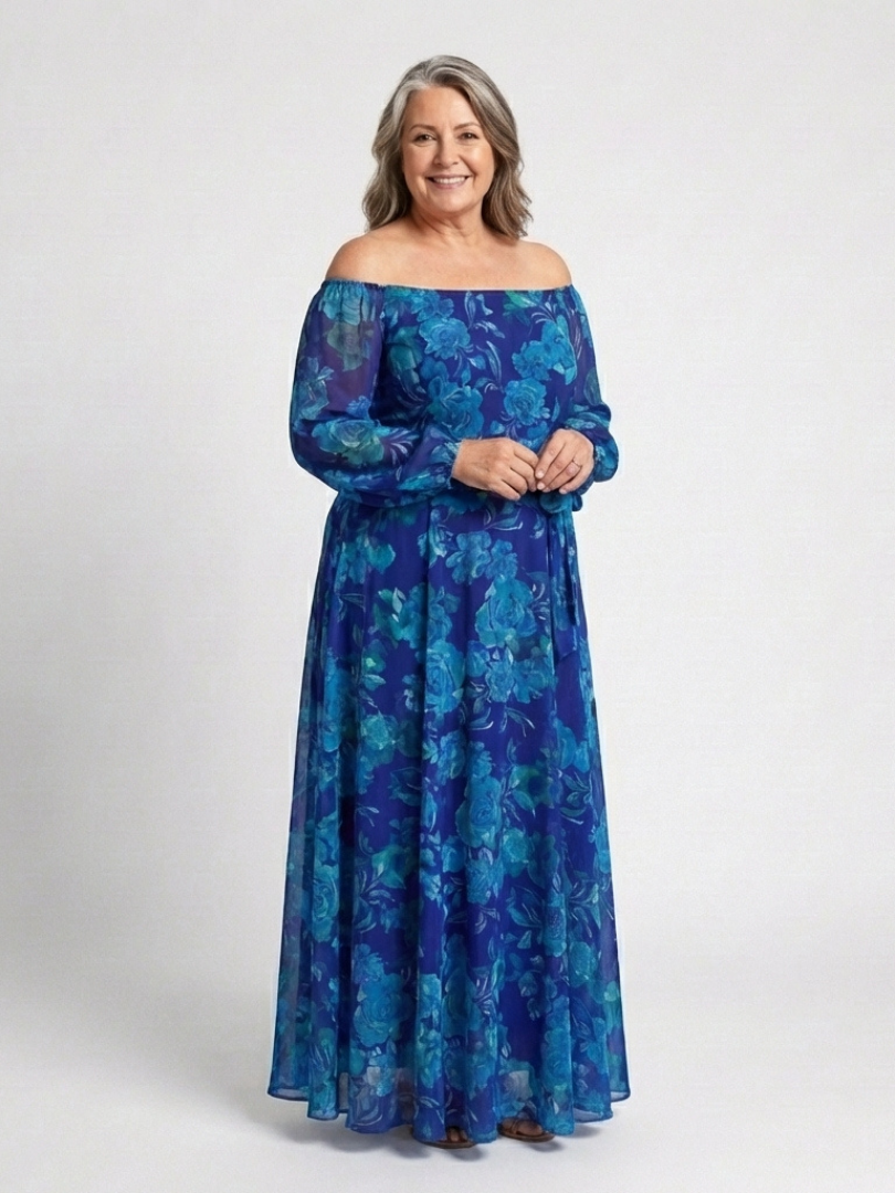 Mirabelle | Off Shoulder Floral Maxi Dress
