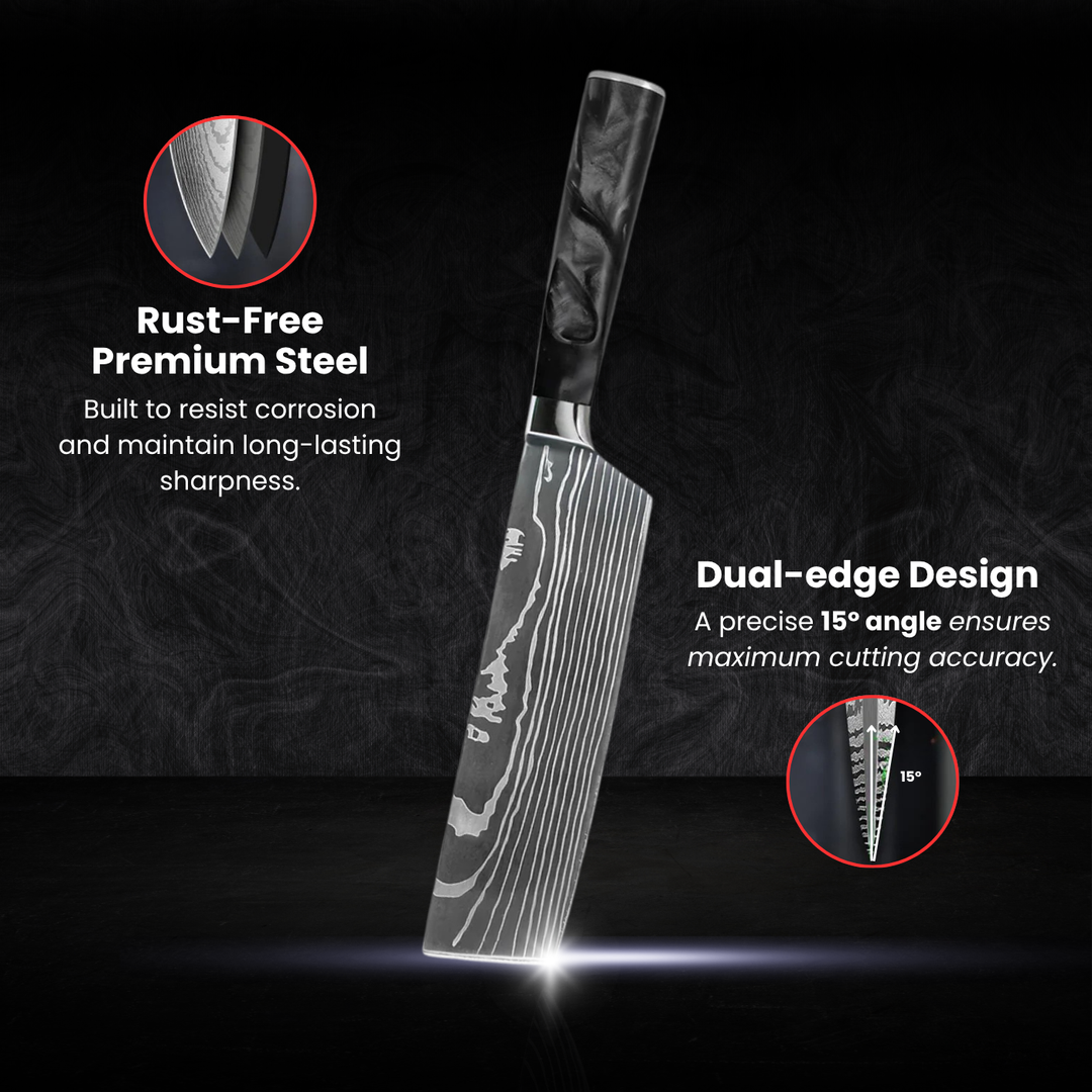 Nakiri Vegetable Knife (7") - Sumi Series