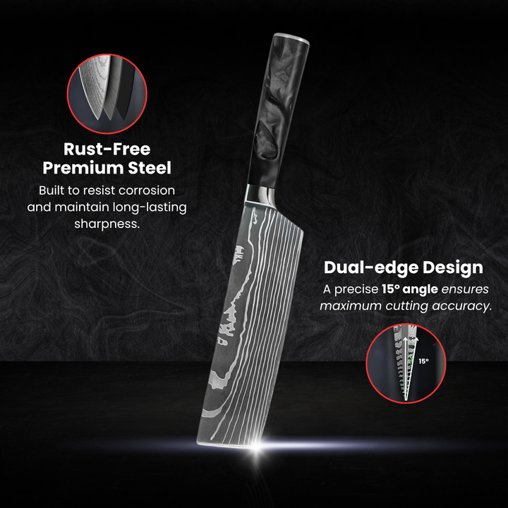 Nakiri Vegetable Knife (7") - Sumi Series