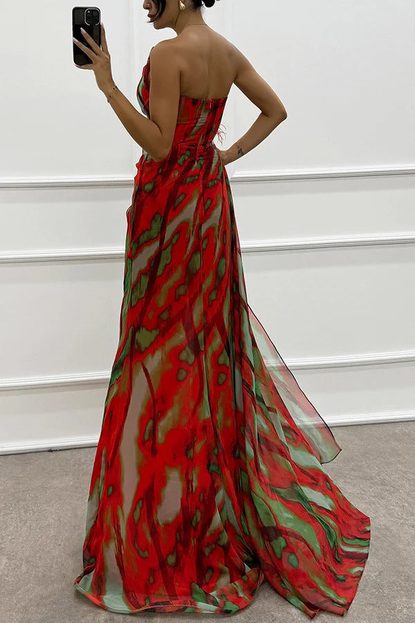 Yvette | Vibrant Draped Dress