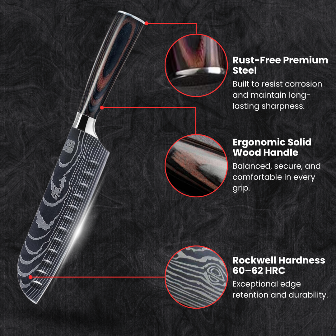 Santoku All-Purpose Knife (7") - Takumi Series