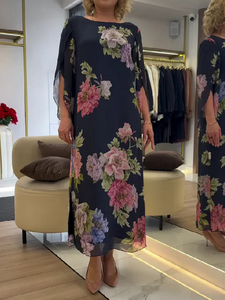 Janice | Floral Print Maxi Dress