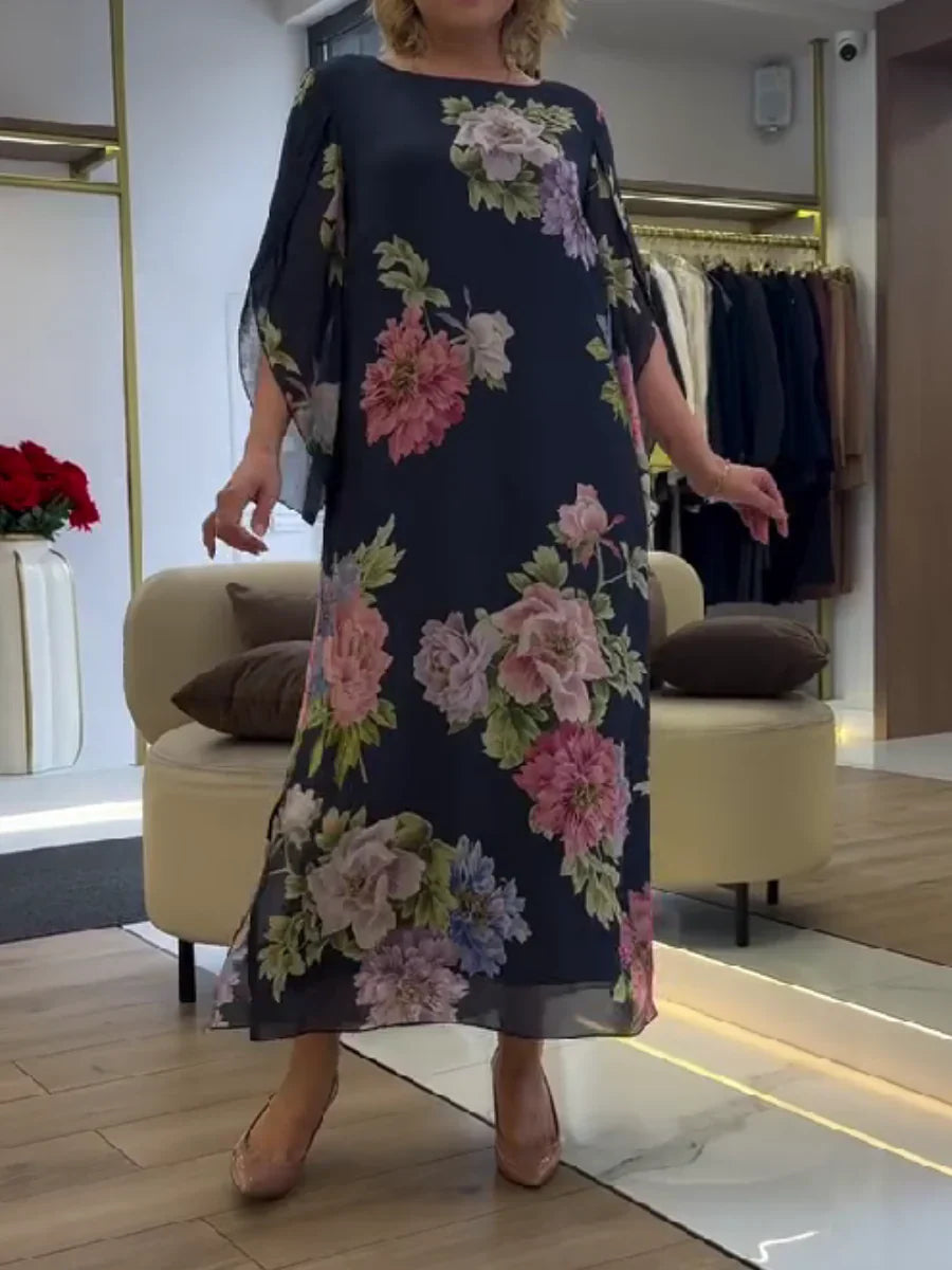 Janice | Floral Print Maxi Dress