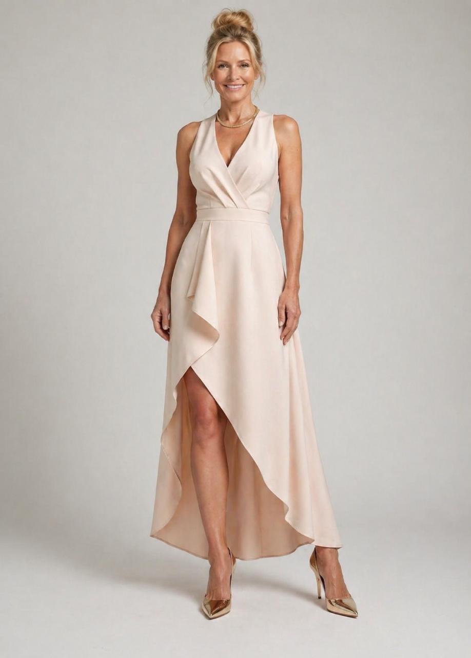 Estelle | Midi Wrap Dress with V-Neck