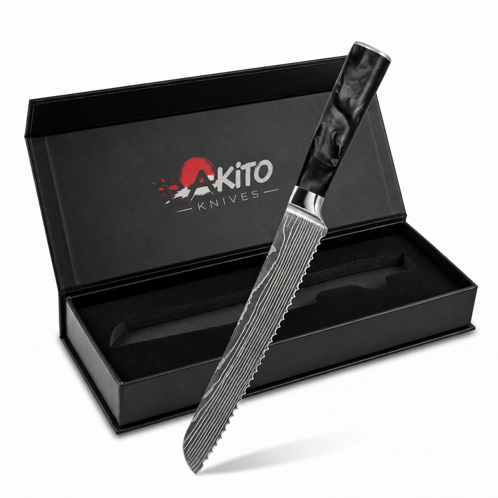 Pankiri Bread Knife (8") - Sumi Series