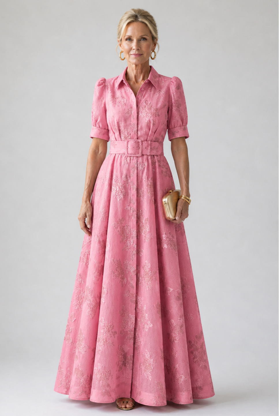 Seraphina | Belted Floral Maxi Dress