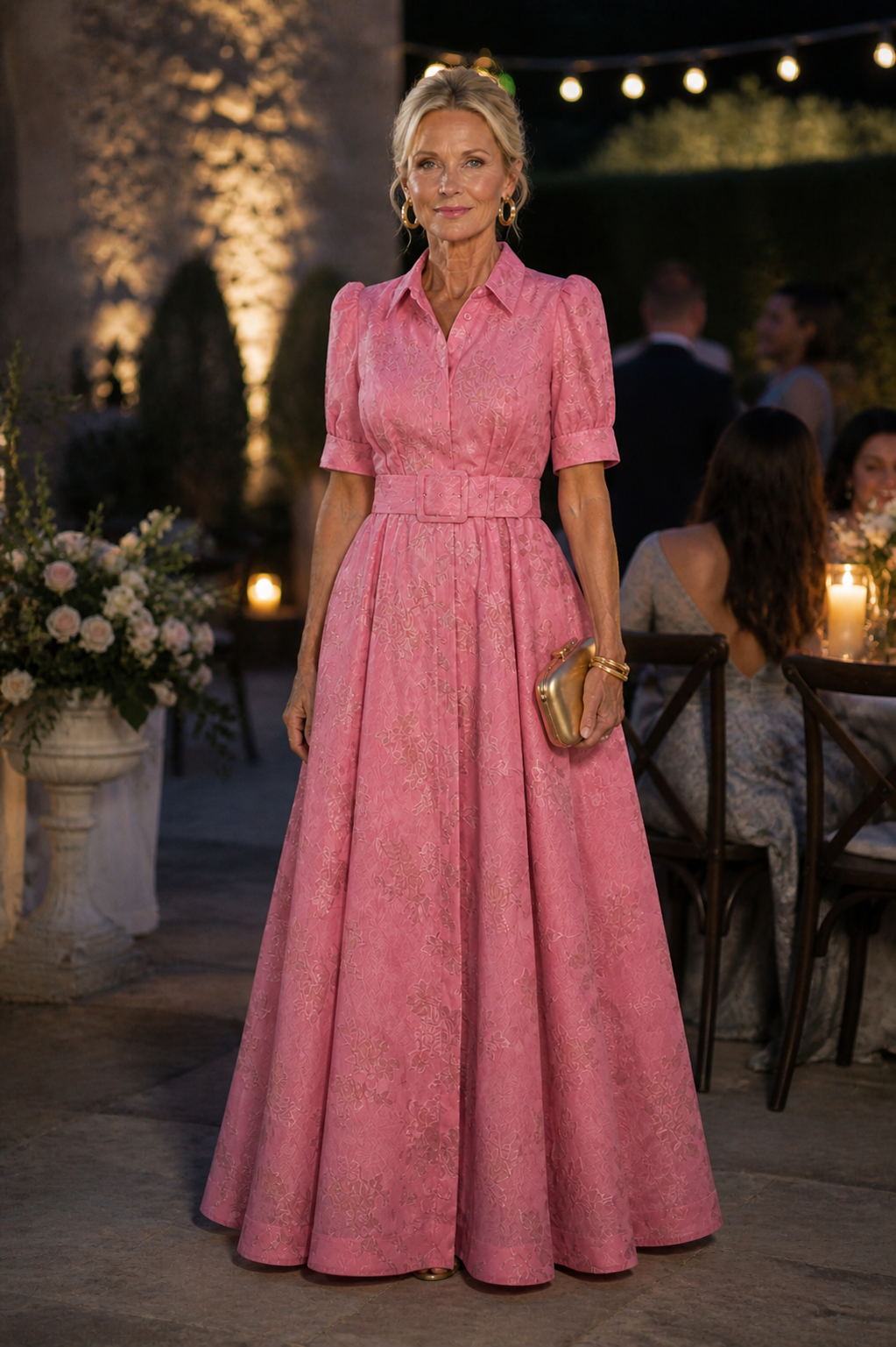 Seraphina | Belted Floral Maxi Dress