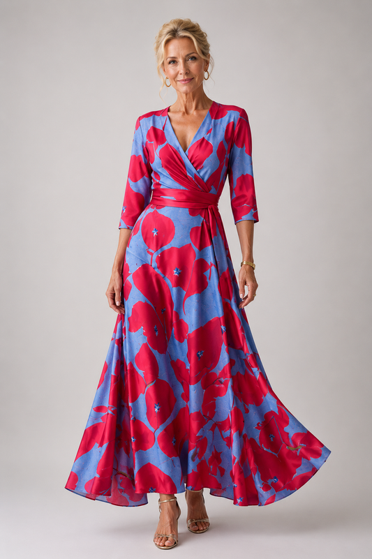 Evangeline | Comfortable dress for every day with V-neck
