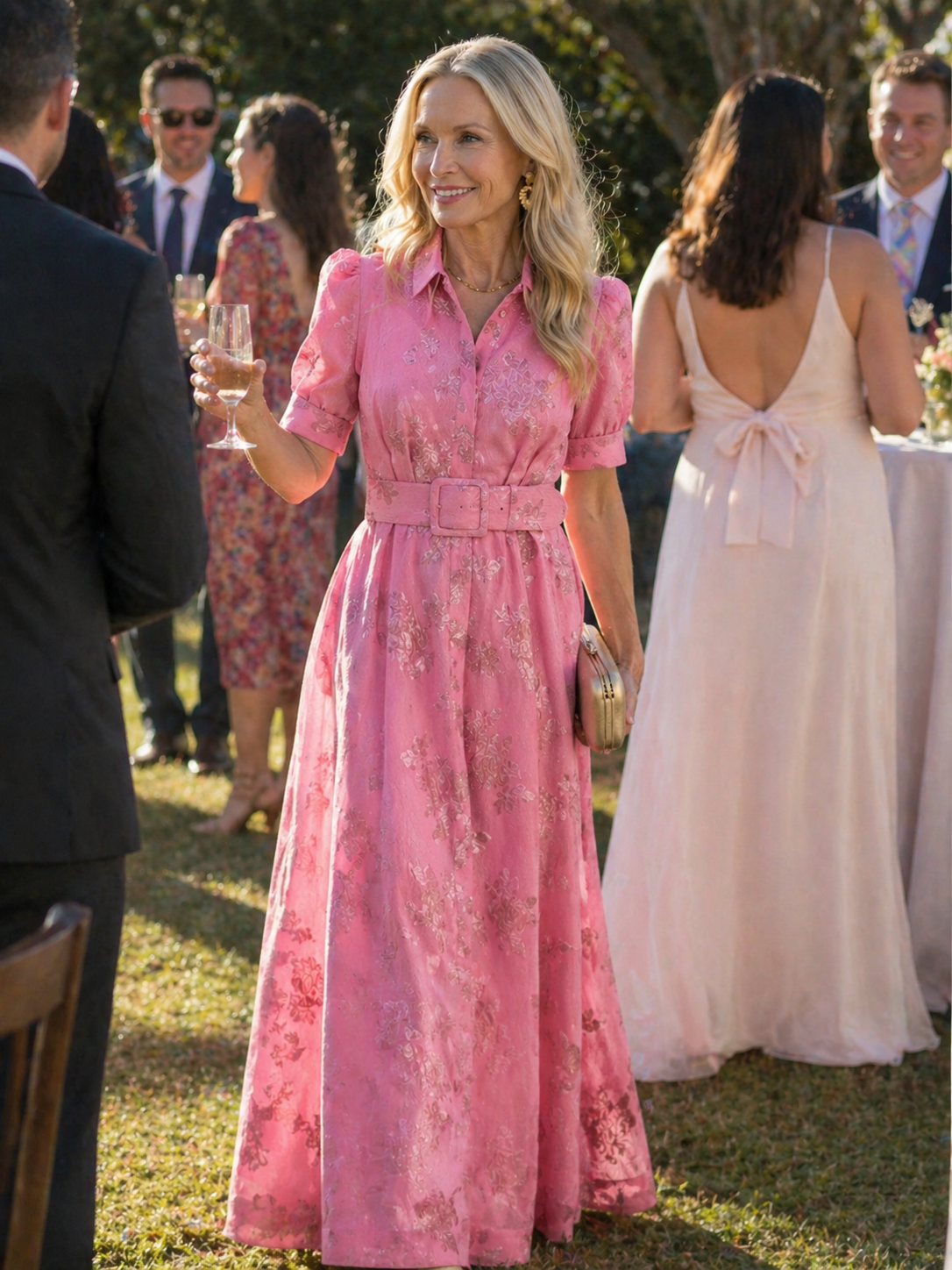 Seraphina | Belted Floral Maxi Dress