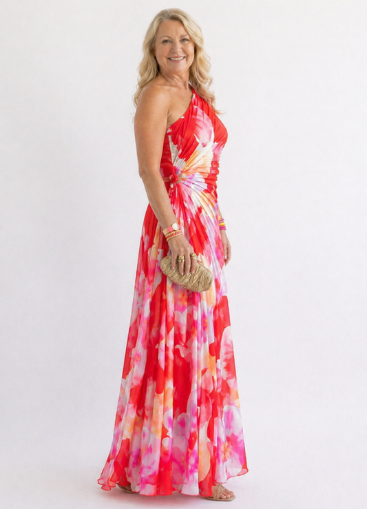 Zinnia | Vibrant Tropical Evening Dress