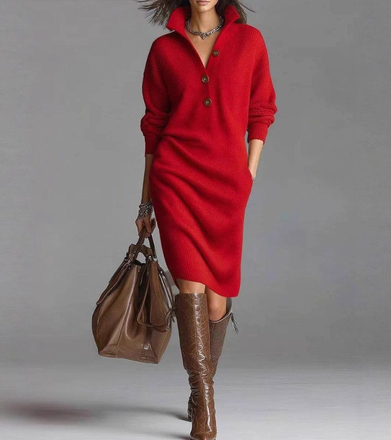 DAMARIS | Elegant Knit Dress