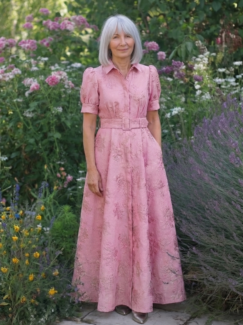 Seraphina | Belted Floral Maxi Dress