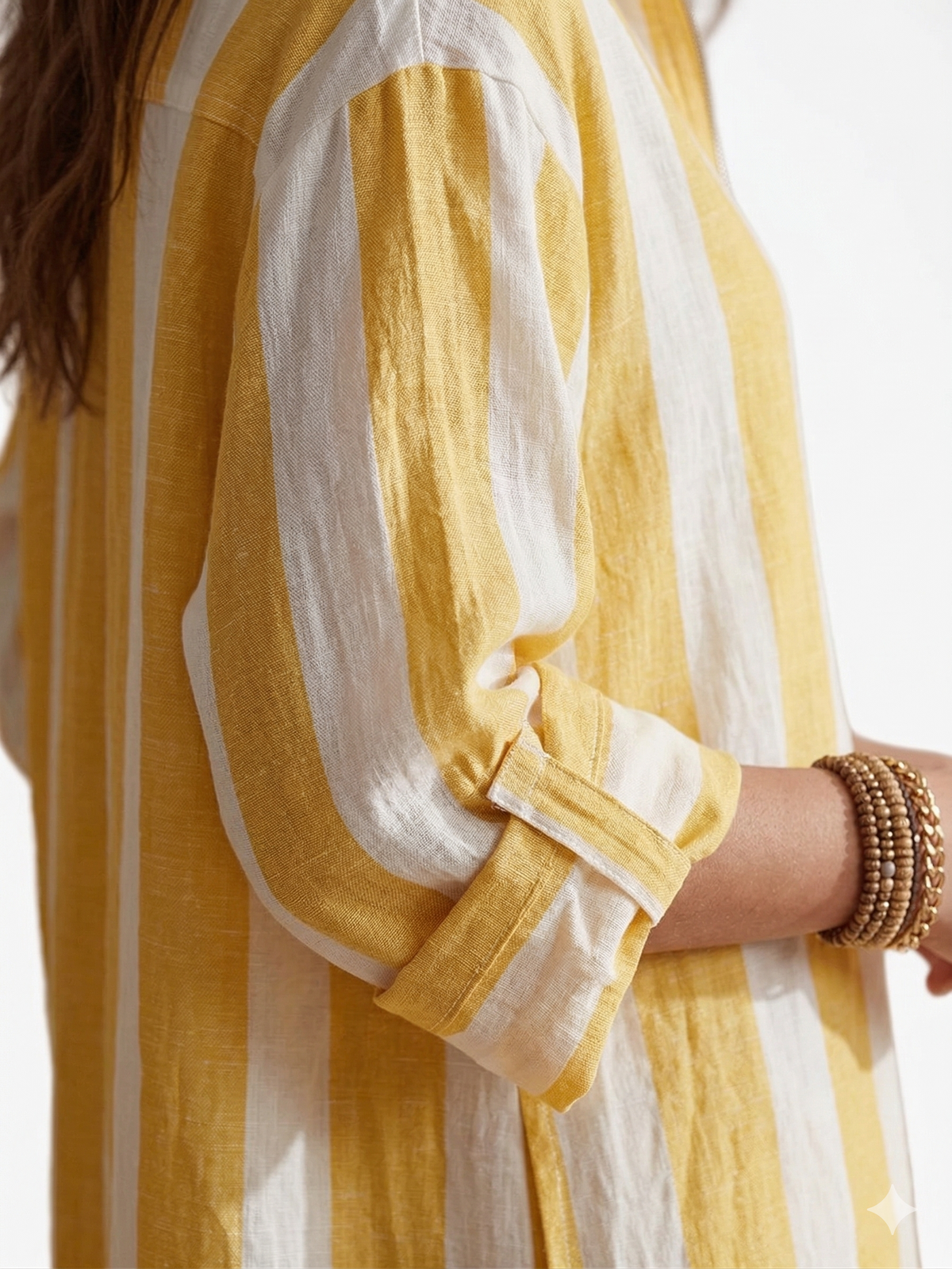 Relaxed Striped Resort Midi Dress