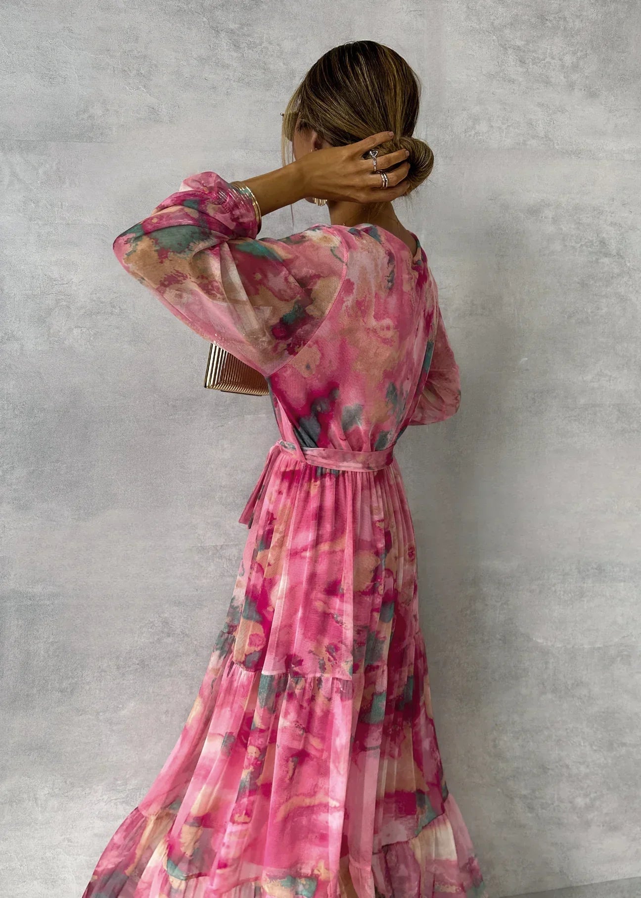 Brunella | Wrap Dress with Floral Print