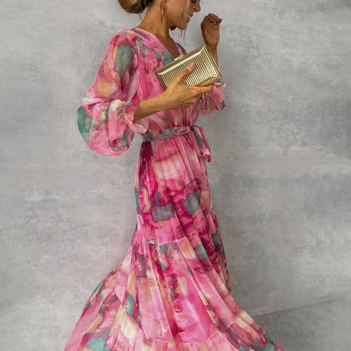 Brunella | Wrap Dress with Floral Print