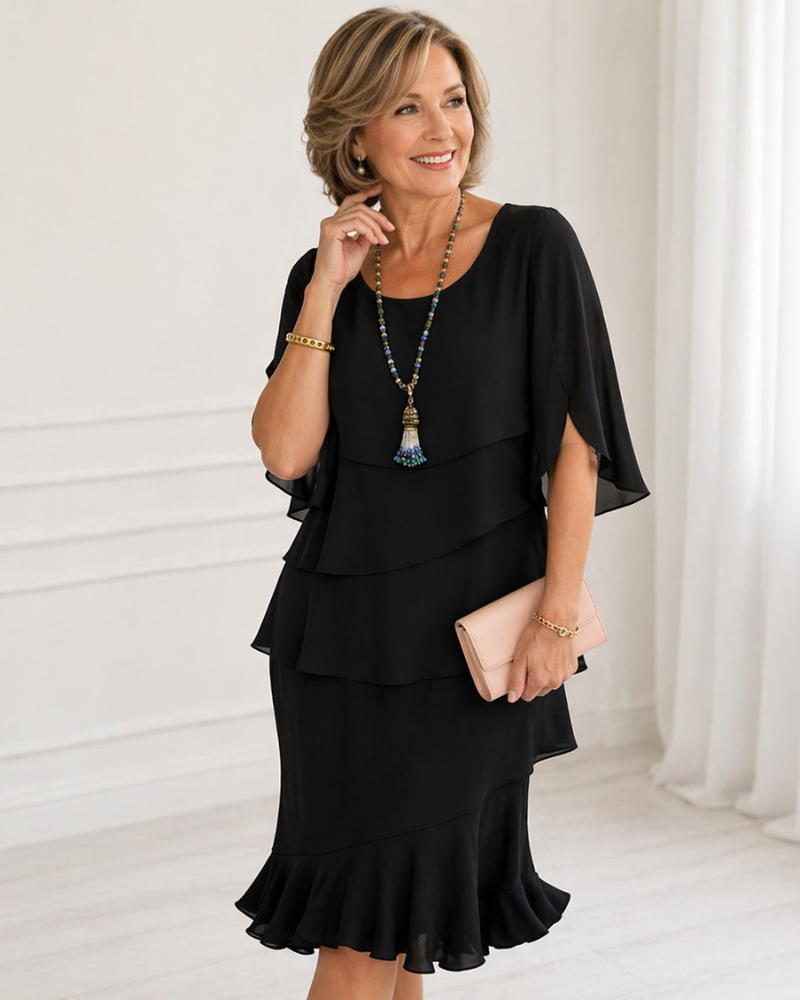 Patricia | Elegant Comfort Ruffle Dress
