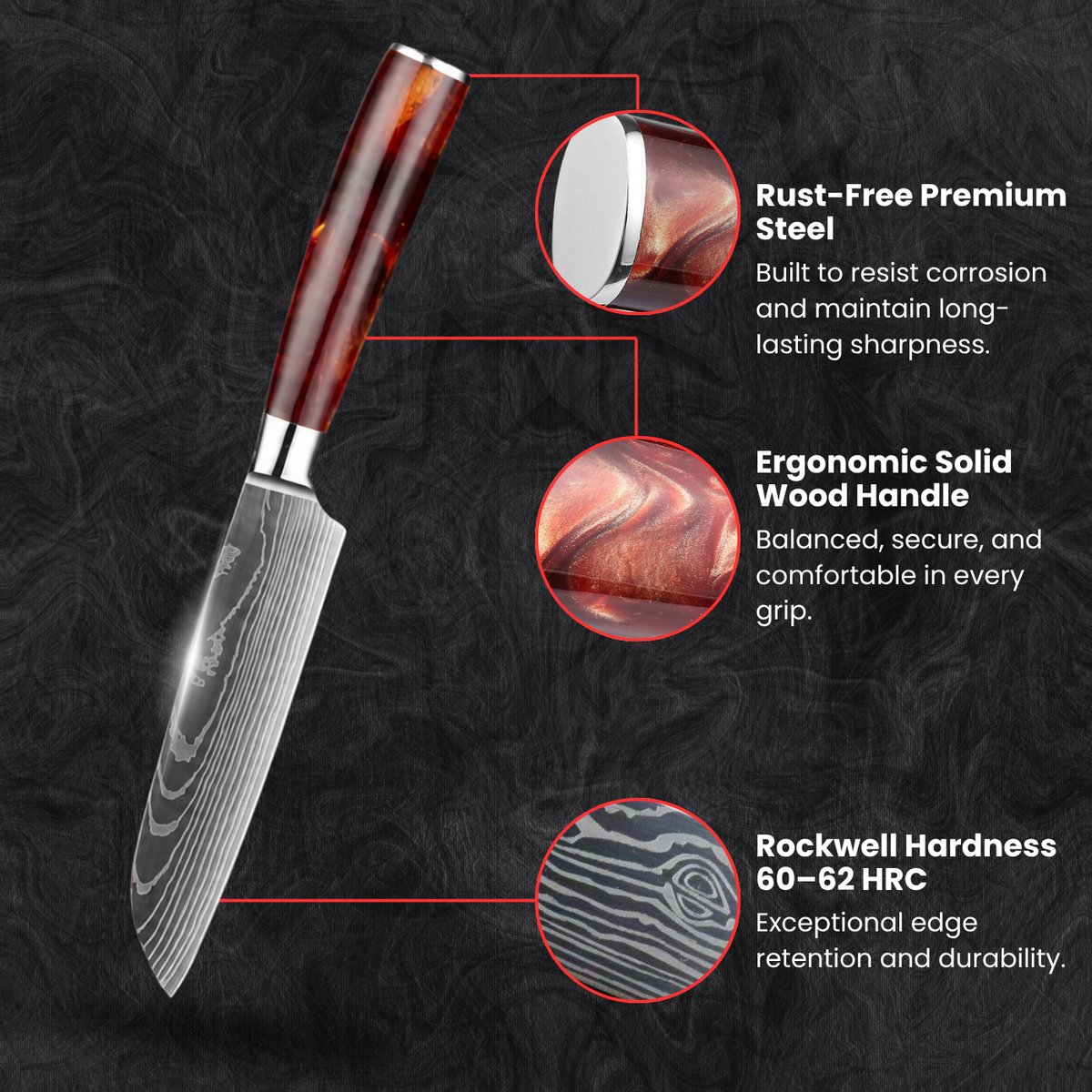 Petty Utility Knife (5") - Kohaku Series