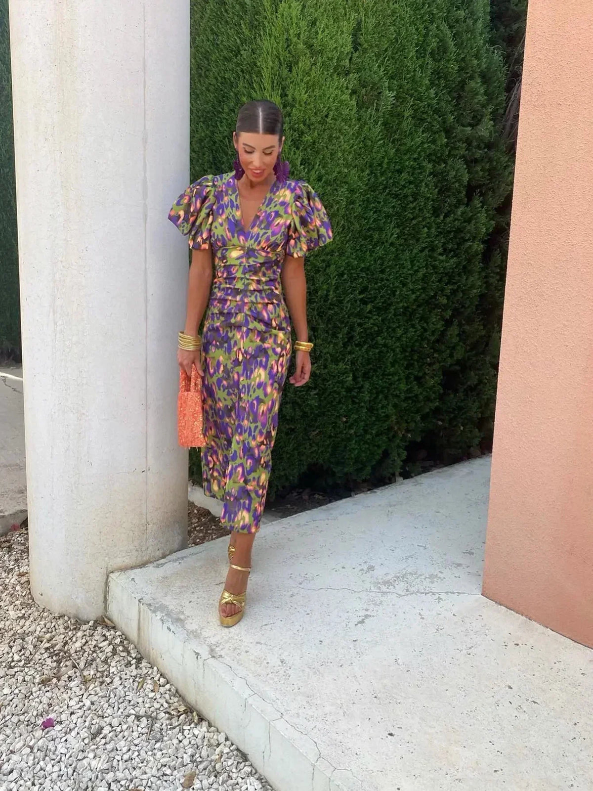 Helena | Dress with Puff Sleeves