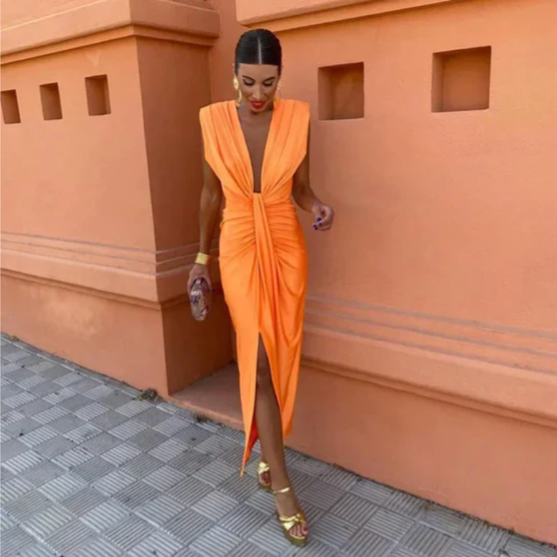 Anastasia | Elegant Pleated Dress