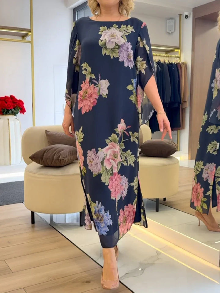 Janice | Floral Print Maxi Dress