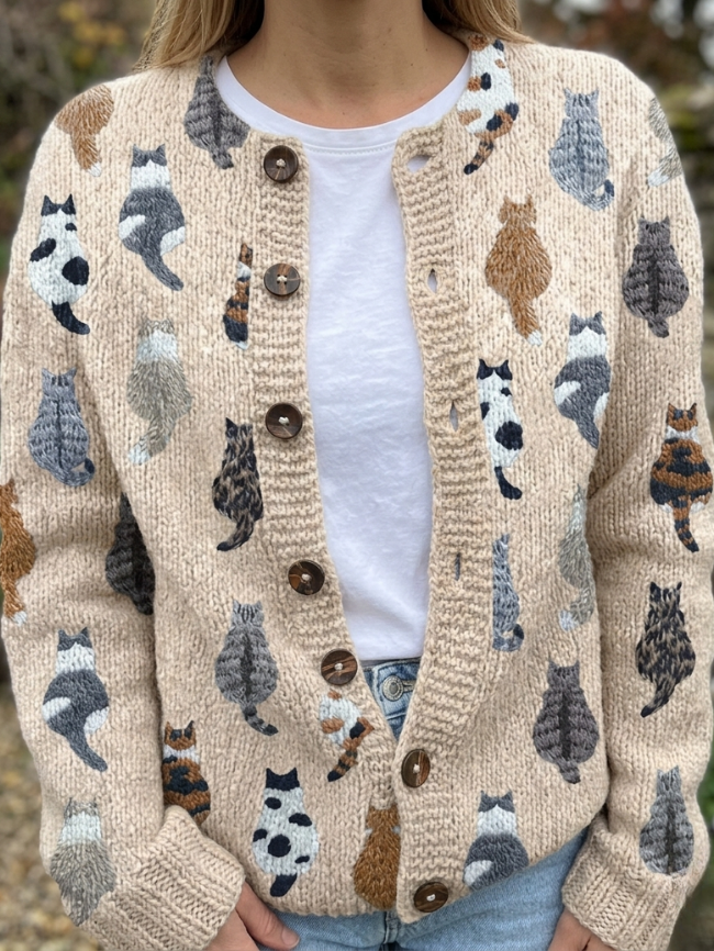 Galerie des Chats Artistic Cardigan