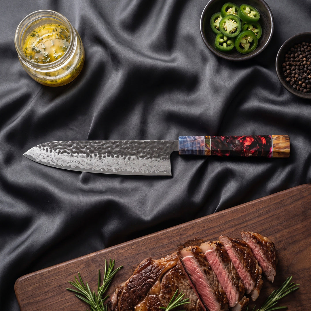 Hotaru Damascus Knife Set