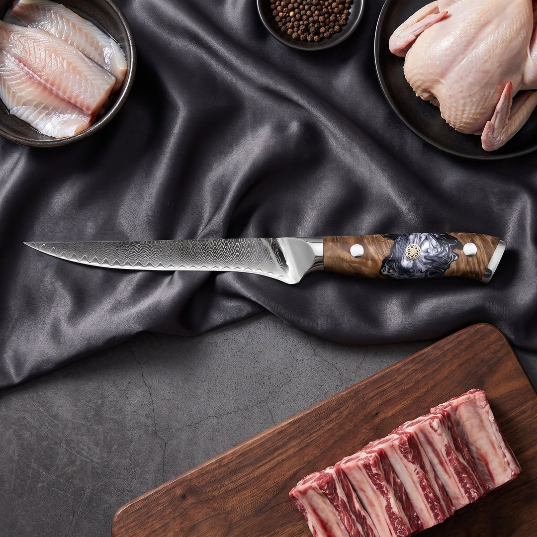 Hyoga Damascus Knife Set