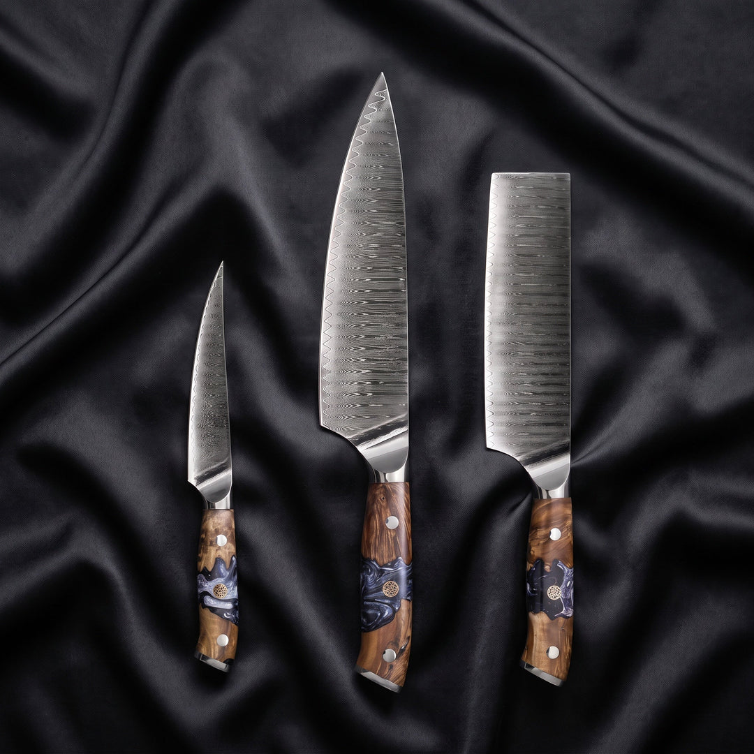 Hyoga Knife Trio (Gyuto, Nakiri &amp; Petty)