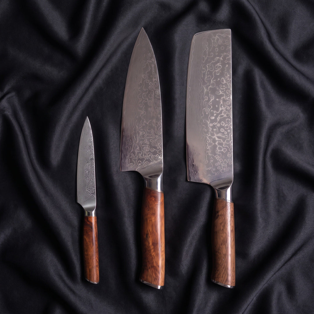 Komorebi Knife Trio (Gyuto, Nakiri &amp; Petty)