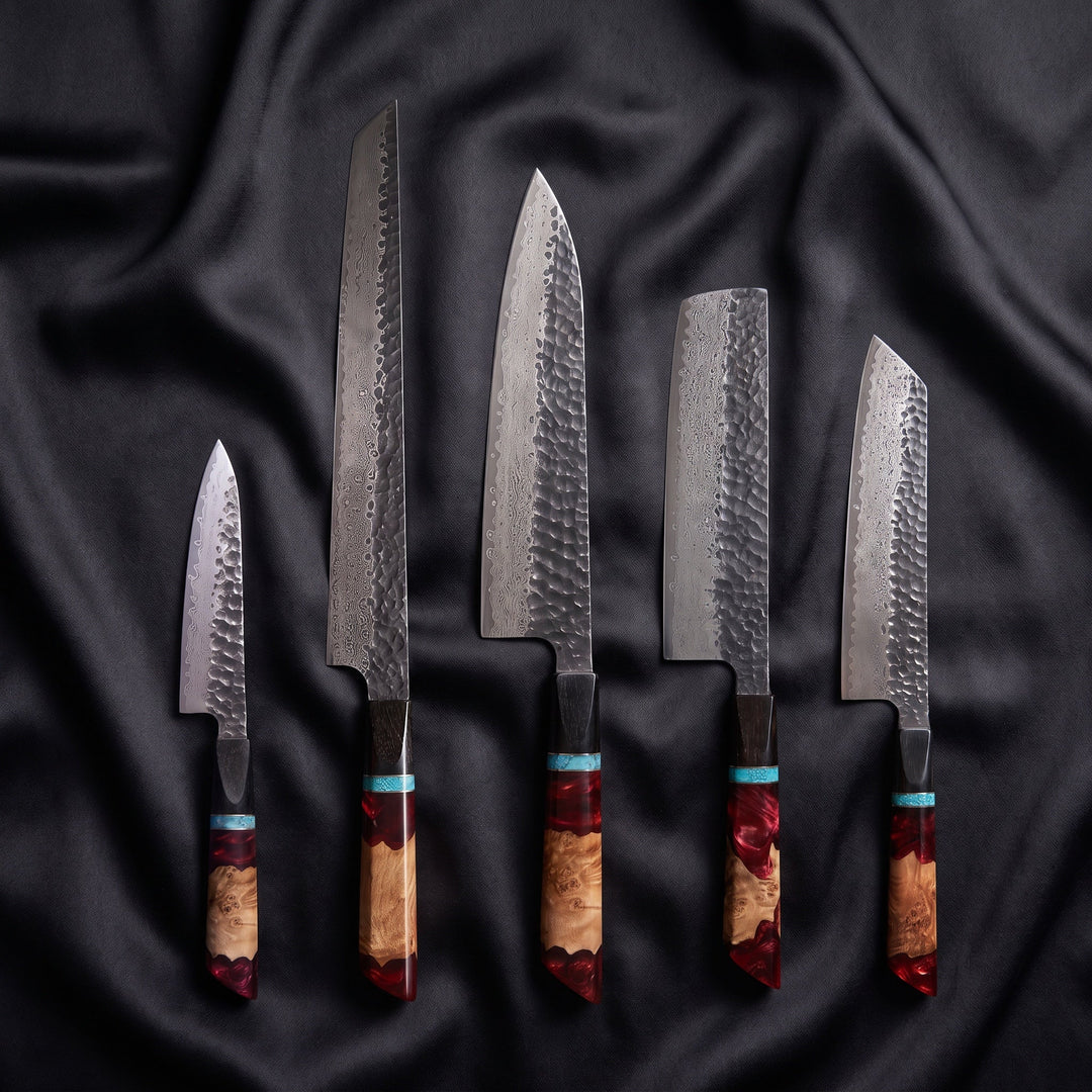 Minato Damascus Knife Set